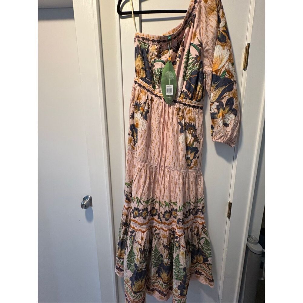 FARM Rio Pink Floral One-Shoulder Maxi Dress - Picture 2 of 2